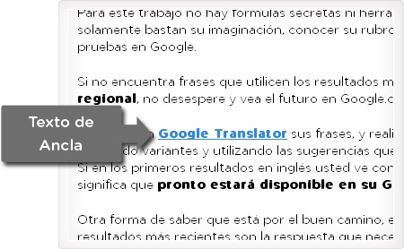 Ejemplo de Anchor Text