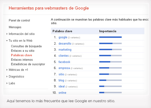 Palabras más frecuentes