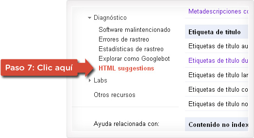 Sugerencias HTML