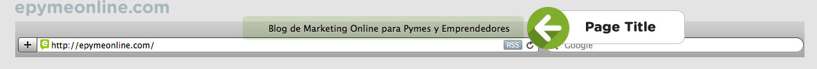 Page Title en el navegador