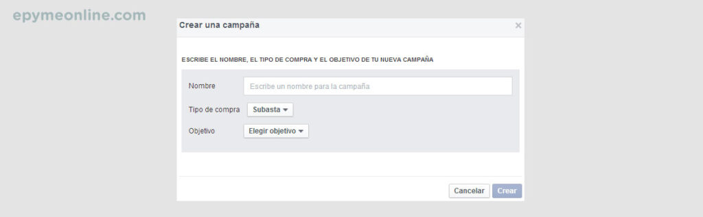 Cómo crear una campaña de Facebook Ads